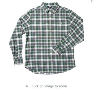 Teton gravity research flannel in “spruce green”